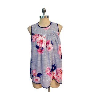 Joules Romella Sleeveless Top with Cotton Trim US 6 NWT
